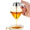 Dozator de Miere, Dispenser fara Picurare, Borcan Tip Fagure, fara Scurgeri, pentru Zahar si Sirop, 15x8 cm, Transparent