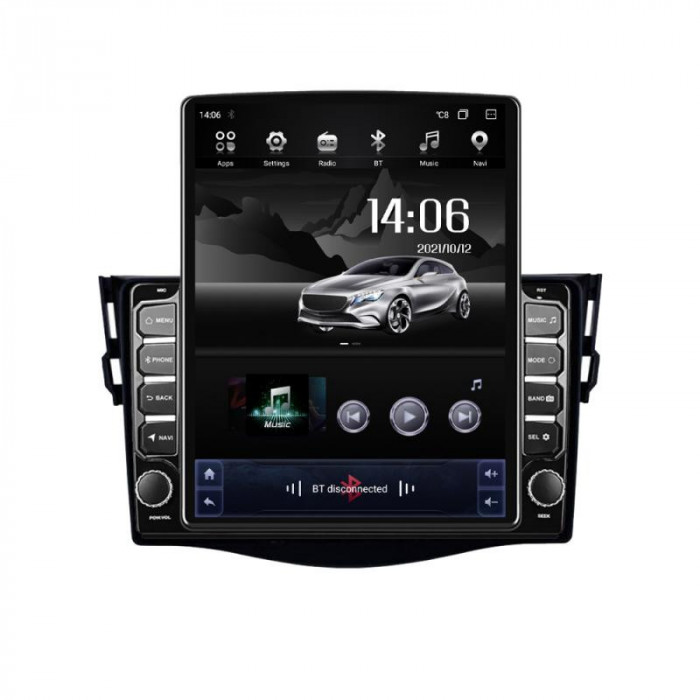 Navigatie dedicata Toyota RAV4 G-018 ecran tip TESLA 9.7&quot; cu Android Radio Bluetooth Internet GPS WIFI 4+32GB DSP 4G Octa Core CarStore Technology