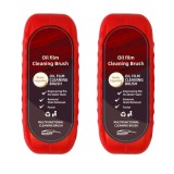Cumpara ieftin Set 2 Perii Multifunctionale Auto pentru Indepartarea Urmelor de pe Parbriz si Oglinzi, Anti-Aburire, Rosu, Plastic, 120 g, Dactylion