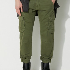 Alpha Industries pantaloni Army Pant bărbați, culoarea verde, cu fit cargo