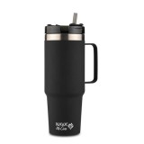Cana termoizolanta calatorii Nava 900 ml negru FitLine Training