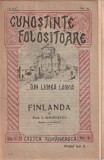 I. SIMIONESCU - FINLANDA ( OAMENI, LOCURI, LUCRURI ) ( 1922 )