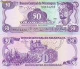 NICARAGUA 50 cordobas 1984 UNC!!!