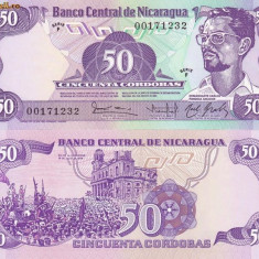 NICARAGUA 50 cordobas 1984 UNC!!!