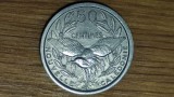 New Caledonia / Noua Caledonie - moneda coloniala an unic de batere - 50 centimes 1949 UNC - Union Fran&ccedil;aise, Australia si Oceania
