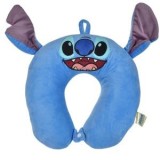 Pernă de călătorie Memory Foam cu Urechi 3D, Albastru, pentru Copii, 30x32x8cm, CMCLASS