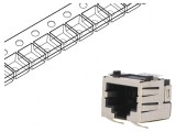 Conector RJ45 soclu 8 PIN Cat 5 ecranat 8p8c SMT, ENCITECH