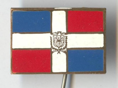 Insigna Heraldica - Steag - REPUBLICA DOMINICANA - email la cald - SUPERBA foto