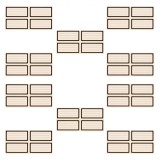 Etichete Autocolante, Model Clasic, Set 40 Bucăți, Culoare Negru, Dimensiuni 8x4cm