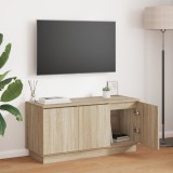 VidaXL Cabinet TV Sonoma Oak 100x38x49 cm Lemn ingineresc