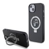 Husa pentru iPhone 15 Plus / 14 Plus - Karl Lagerfeld Hardcase Ring Stand MagSafe (KLHMP15MHMRSKCK) - Karl&amp;Choupette