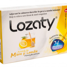 Supliment alimentar cu aroma de miere & lamaie Lozaty, 24 tablete, Sprint Pharma