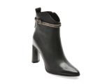 Botine elegante EPICA negre, 22B690, din piele naturala