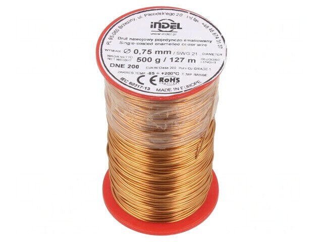 S&acirc;rmă Emailată Cupru 0,75mm 0,5kg