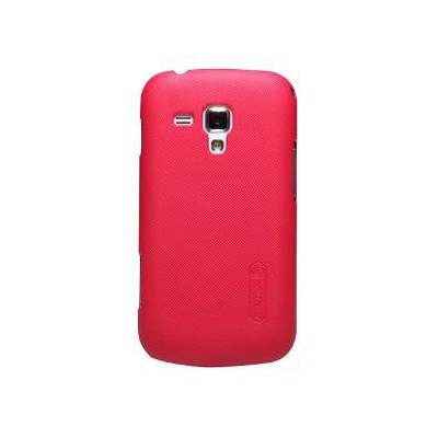 Husa Samsung Galaxy S Duos Nillkin Frosted Shield Rosu + Folie de protectie foto