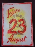 PM335N Material de propagandă comunistă, Trăiască 23 August și cu stema PMR