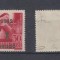 ROMANIA 1945 Ardealul de Nord emisiunea Oradea I eseu cu sursarj tip I auriu 1 P pe 30 f MNH cu atest de autenticitate