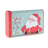 Cutie metal multicolor Mos Craciun III 10.5x3x7 cm
