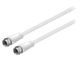 Cablu 1m F mufă PVC clasa A ecranare, Goobay