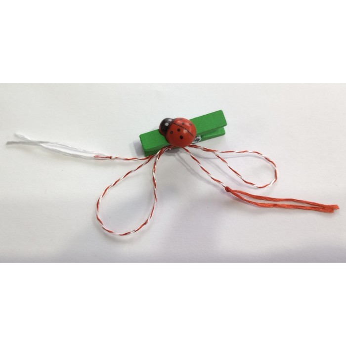 Martisor din lemn model Buburuza