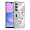 Husa premium Samsung Galaxy A15 4G Techsuit Luxury Glitter MagSafe, argintiu