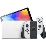 Consola Switch OLED 64GB White, 7 inch, culoare alb