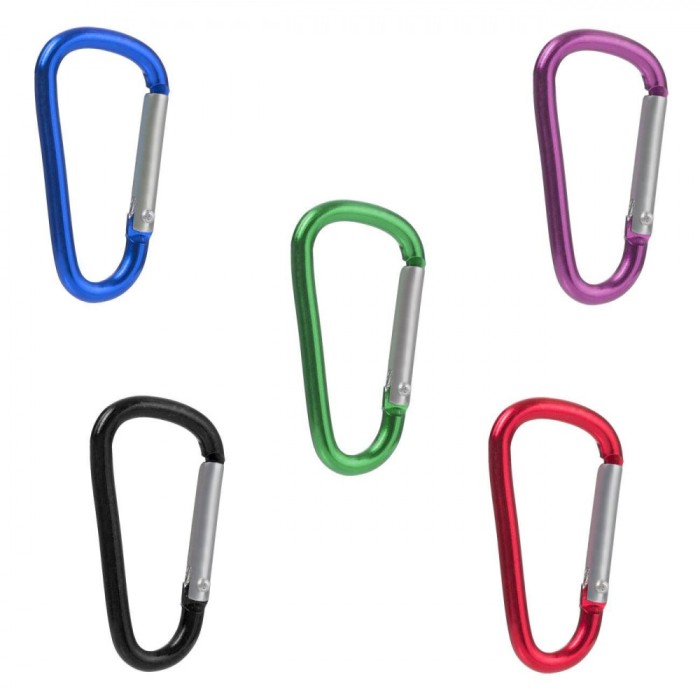 Carabiniere Metalice, Multicolor, 4.7x2.5cm, Set 5 Bucăți, Capacitate 1kg