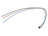 Conector M5 tată 3 pini aurit IP67