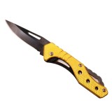 Briceag cu 3 Gauri din Otel Inoxidabil, Deschidere Manuala, 15 cm, galben