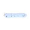 Set 12 bucati bigudiuri din plastic cu elastic pentru permanent Gri&amp;Albastru 60 mm x grosime 13 mm
