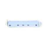 Set 12 bucati bigudiuri din plastic cu elastic pentru permanent Gri&amp;Albastru 60 mm x grosime 13 mm