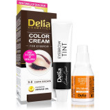 Cumpara ieftin Delia Cosmetics Argan Oil culoare pentru sprancene culoare 3.0 Dark Brown 15 ml