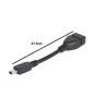Cablu adaptor OTG miniUSB - USB mama 27.5cm case de marcat tablete telefoane SMART, Generic