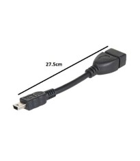 Cablu adaptor OTG miniUSB - USB mama 27.5cm case de marcat tablete telefoane SMART