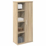 vidaXL Dulap de baie cu suport role, stejar sonoma, 39x22x90 cm
