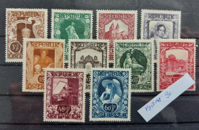 TS21 - Timbre serie Austria - 1947