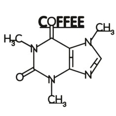 Decoratiune metalica de perete Krodesign Coffee KRO-1119, dimensiune 60 cm, negru, grosime 1.5 mm