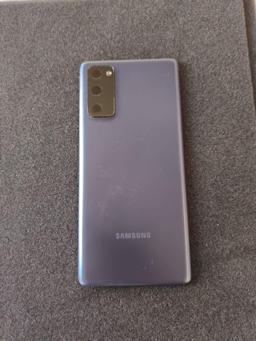 Capac Baterie Swap (SH) Original Samsung Galaxy S20 FE albastru cu geam camere