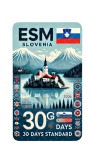 eSIM Slovenia, 100GB, 30 Days, Standard