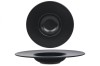 Set 2 Farfurii Paste Bonna Notte Neat 30cm, Portelan Negru, Rezistent, Profesional Horeca