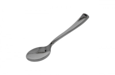 Set 50 lingurite cafea espresso 10 cm, plastic reutilizabil, culoare argintie foto