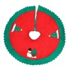 Covoras pentru bradul de craciun flippy, lana, rosu/verde, 90 cm