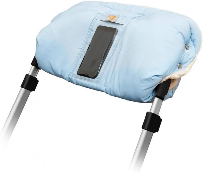 Manusa pentru carucior Amazy, poliester, albastru, 50 x 30 cm