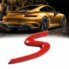 Emblema S spate portbagaj Porsche, culoare rosu