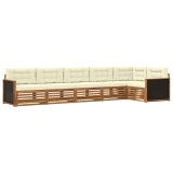 vidaXL Set de canapele de exterior 6 pcs Natural și Crem 3383403