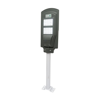 Lampa solara LED iluminat stradal 40W, 6500K cu panou solar 10W, baterie 10000mAh, prindere pe stalp IP65 Breckner Germany foto