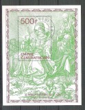 Central African Republic 1979 Religion, perf. sheet, used R.026, Stampilat