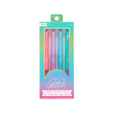 Pixuri retractabile cu gel si sclipici, Oh My Glitter!, set 4 culori, Ooly