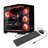 Sistem Desktop PC Gaming OptimX&nbsp;BANSHEE Frost cu procesor Intel&reg; Core&trade; i7 9700F, 16GB DDR4, 480Gb SSD, Nvidia RTX 3050 6Gb GDDR6 , Cadou kit tastatura