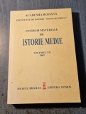 Studii si materiale de istorie medie volumul 20 Academia Romana